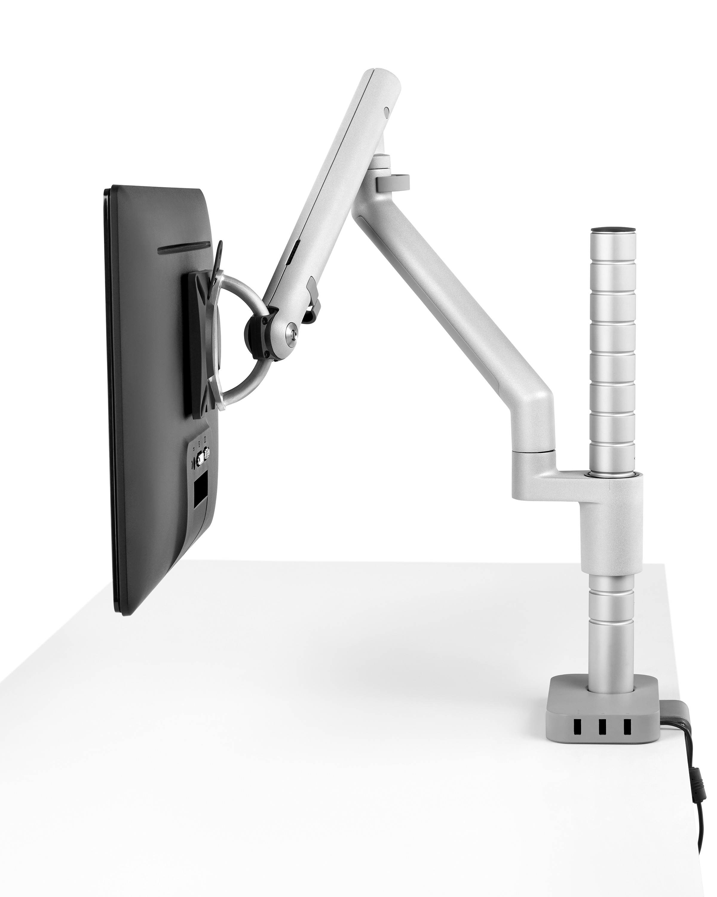 [办公辅件|显示器支架|办公家具|登录入口家具|Wishbone 台面显示屏（立柱）支架]