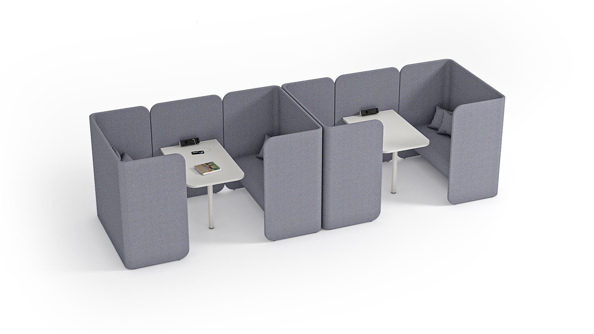 [办公屏风|屏风工作站|办公家具|登录入口家具|Hug Modular Pods 工作卡位]