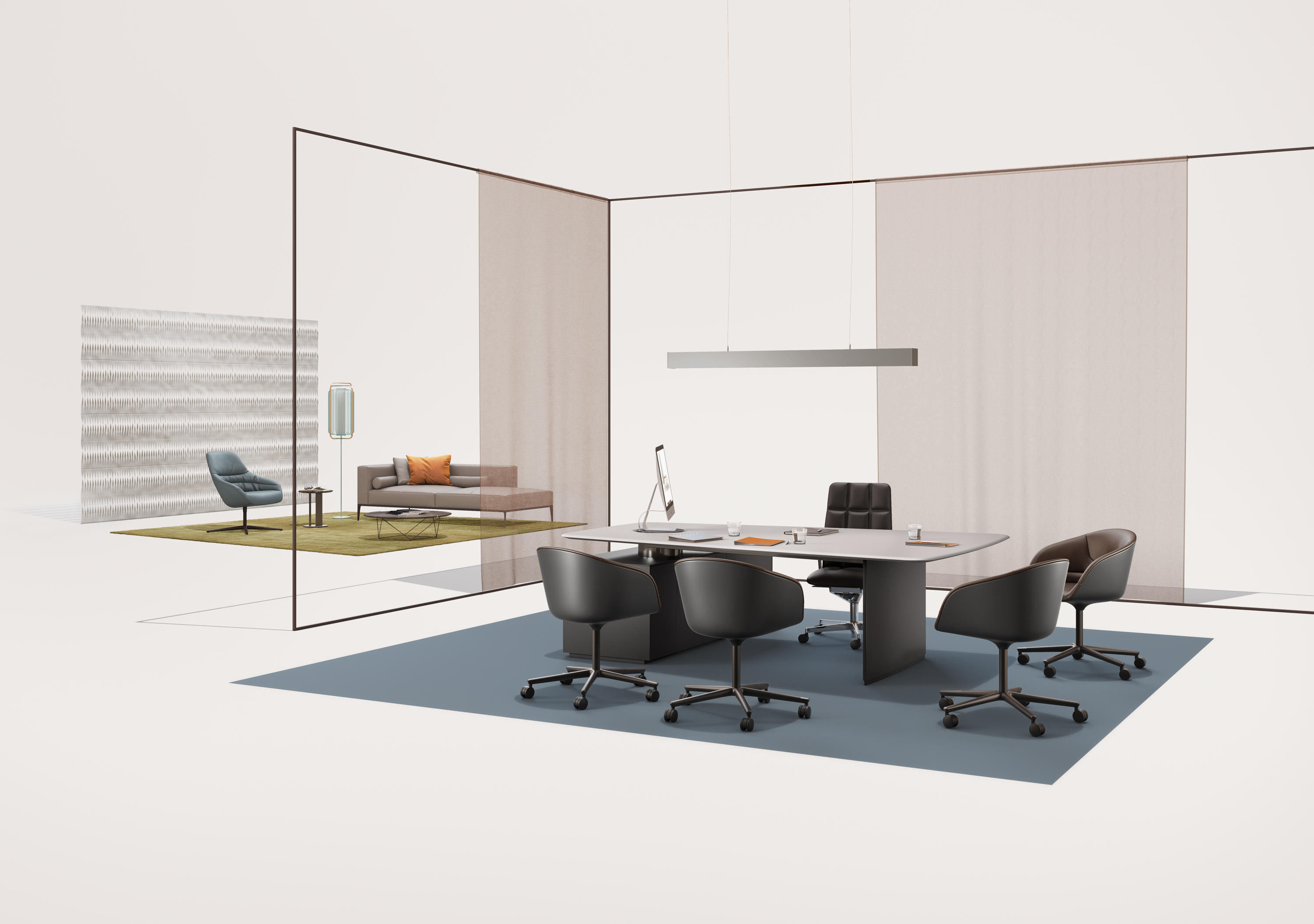 办公台|时尚大班台|办公家具|登录入口家具|KEYPIECE COMMUNICATION DESK.大班台
